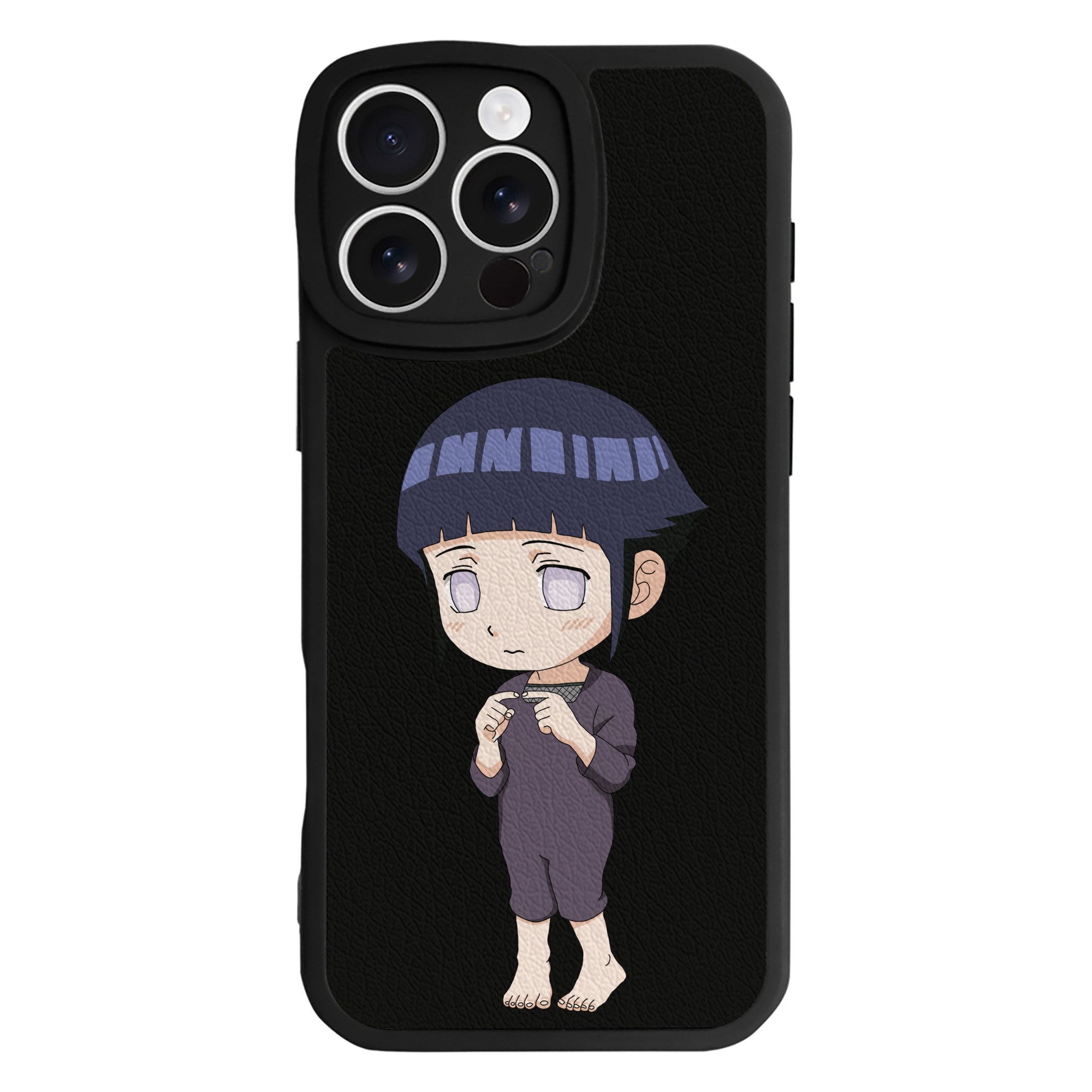 （画像用） NARUTO -ナルト- 日向ヒナタ Hyūga Hinata 【iPhone 16シリーズ対応】シリコンスマホケース（レザー調） 材質：シリコン